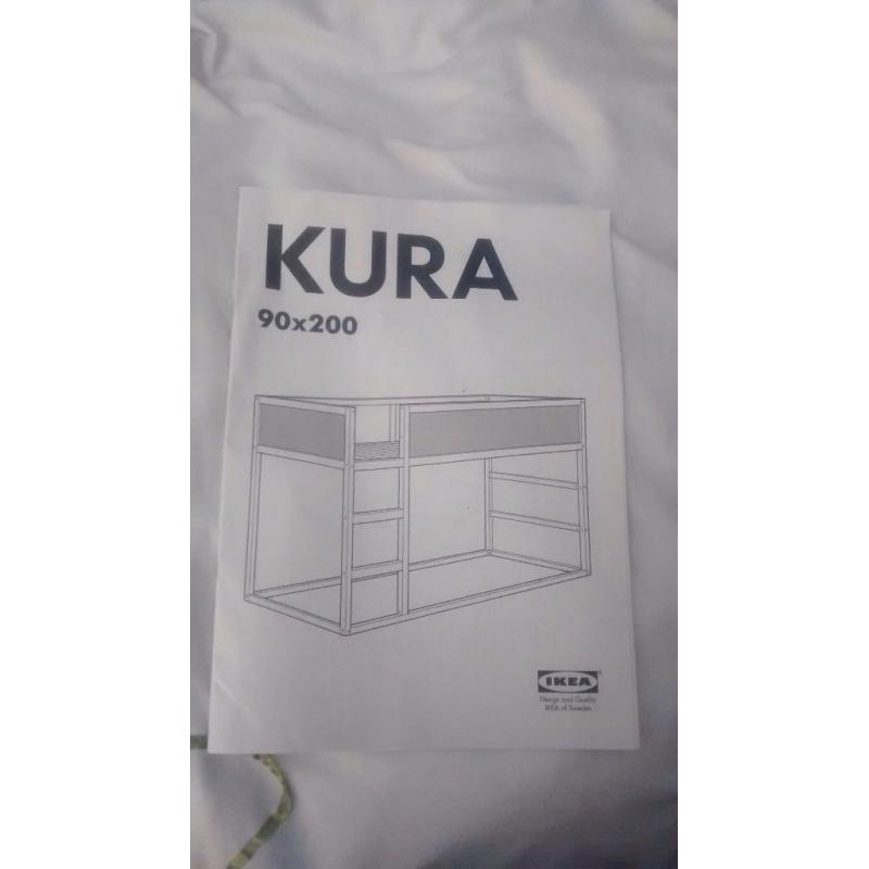 Ikea reversible bed with mattress