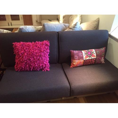 Chocolate brown sofa bed