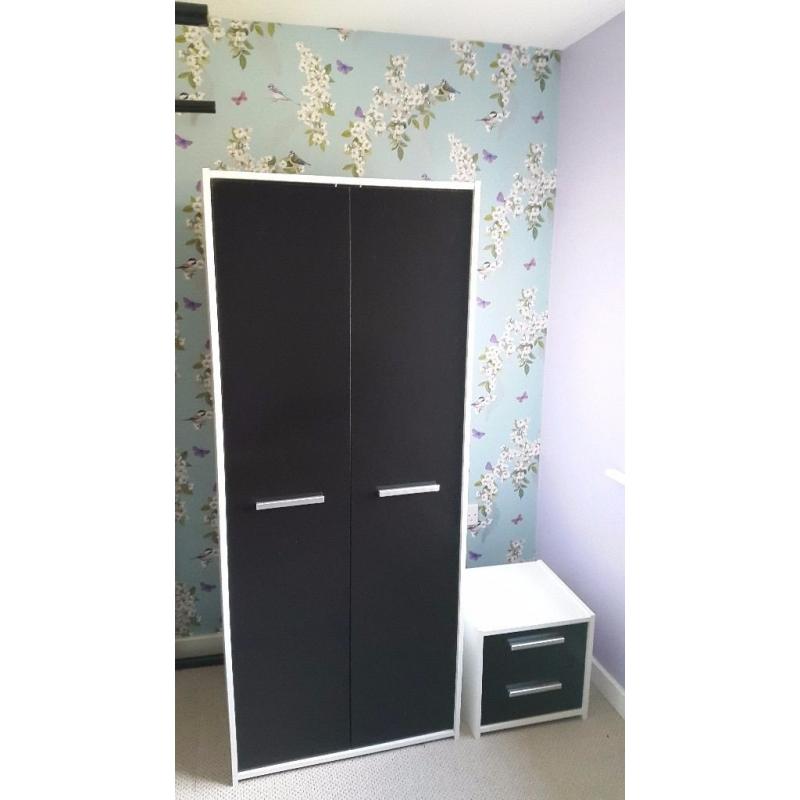 Bedroom wardrobe and bed side
