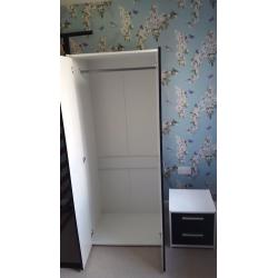 Bedroom wardrobe and bed side