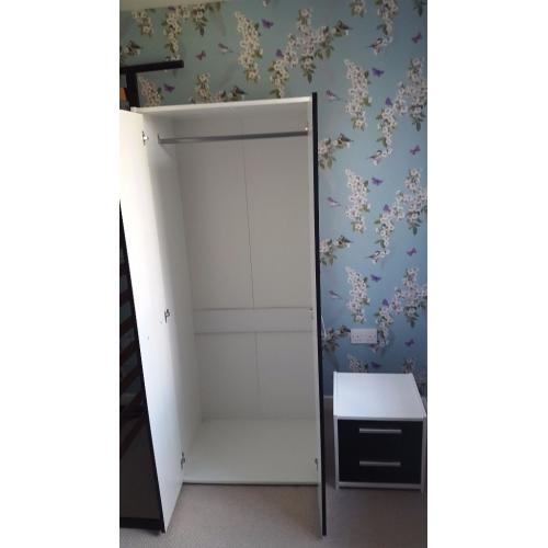 Bedroom wardrobe and bed side
