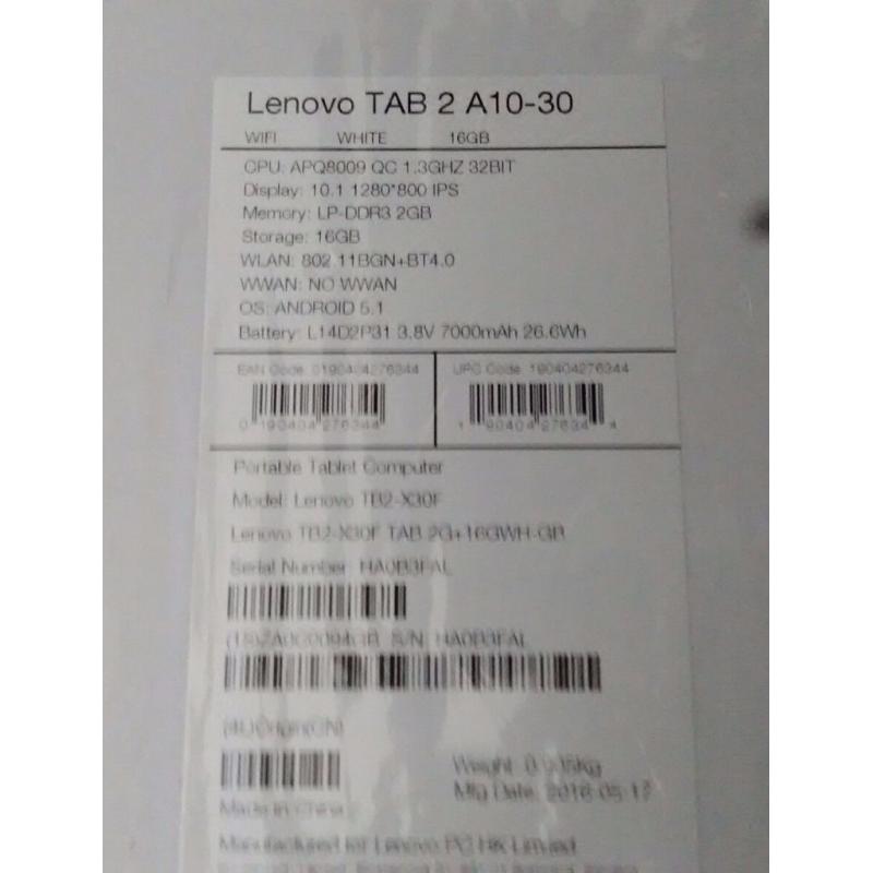 LENOVO 10.1 INCH ANDROID TABLET OR SWAP