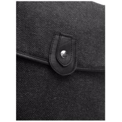 Babymel satchel tweed grey
