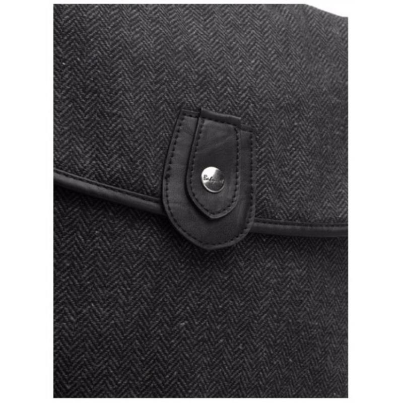 Babymel satchel tweed grey