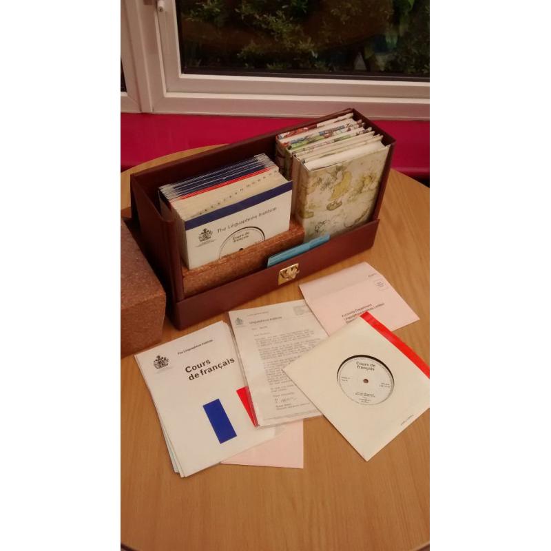 Linguaphone French Course (Vinyl Records). Hardly used.