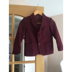 School Blazer Maroon/Burgundy Pure Wool