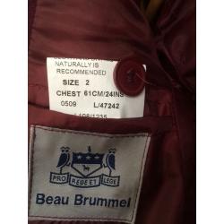 School Blazer Maroon/Burgundy Pure Wool