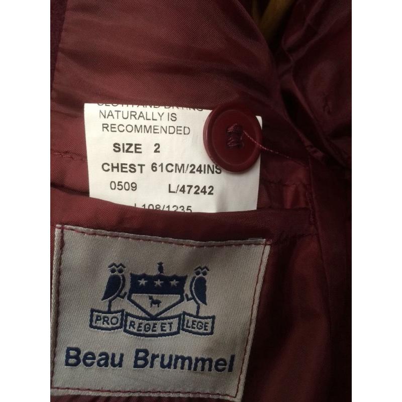 School Blazer Maroon/Burgundy Pure Wool