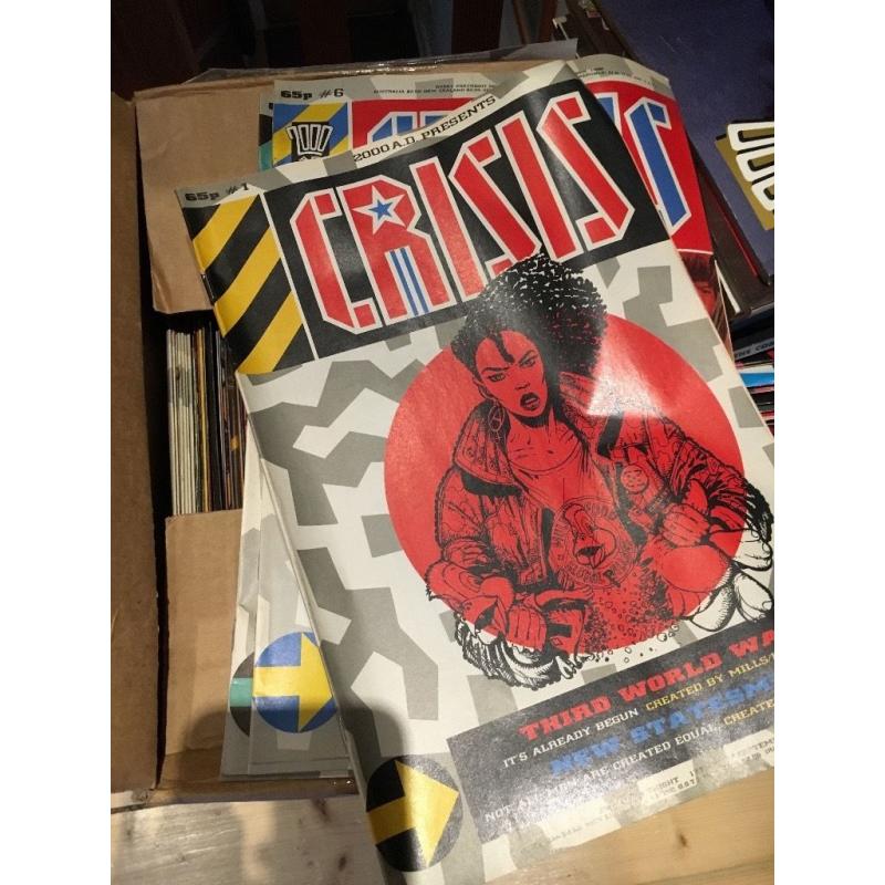 Complete collection of Crisis Comic from the producers of 2000AD
