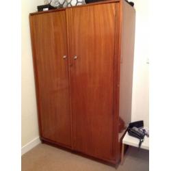 Large antique wooden wardrobe