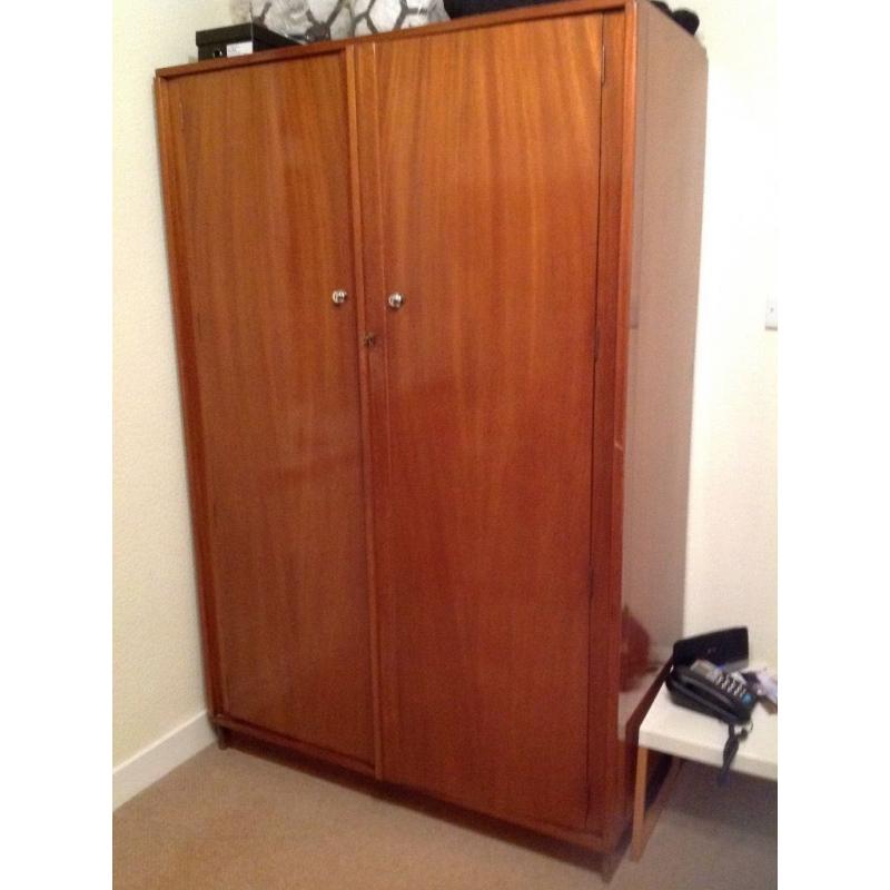 Large antique wooden wardrobe