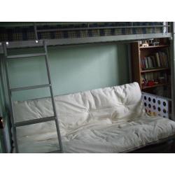 metal framed bunk bed
