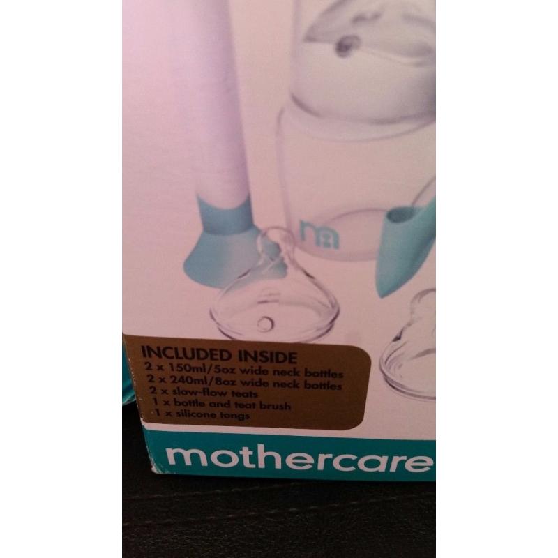 Mothercare microwave steriliser and bottle set
