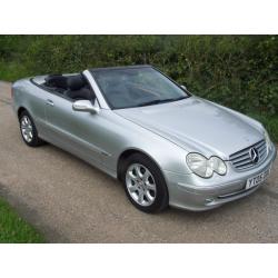 2005 05 Plate Mercedes-Benz CLK200 Kompressor 1.8 auto Elegance ,Convertble Fun