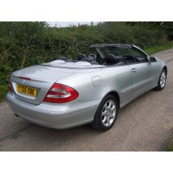 2005 05 Plate Mercedes-Benz CLK200 Kompressor 1.8 auto Elegance ,Convertble Fun