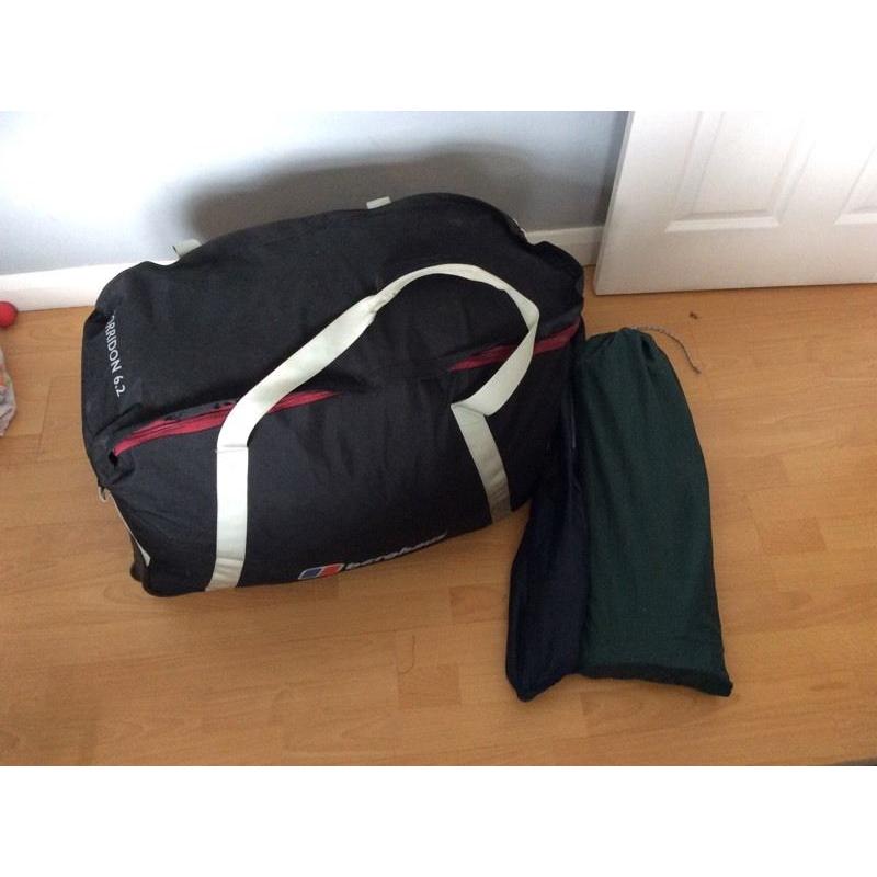 Berghaus torridin 6 man tent stone staffs