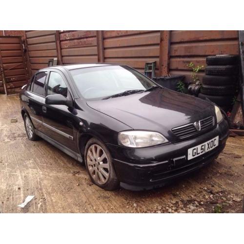 01 VAUXHALL ASTRA COMFORT 5 DR HATCH BLACK Z3AU XXKH - 1.6 PETROL ENGINE Z16XE BREAKING SPARES PARTS