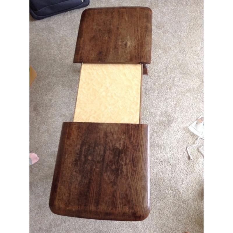 Vintage 1950's pullout coffee table