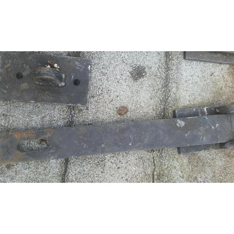 Heavy duty hasp and staple x5