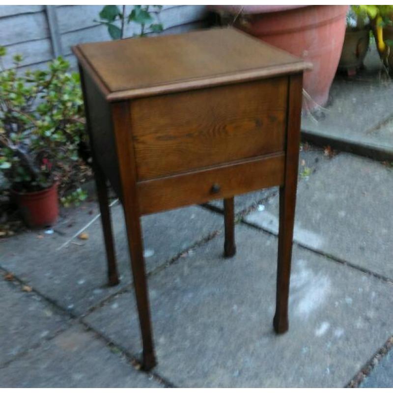 Antique Sewing Box Table