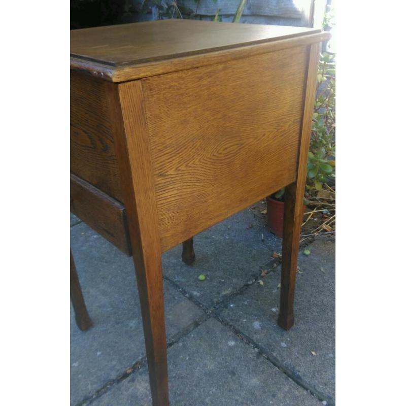 Antique Sewing Box Table