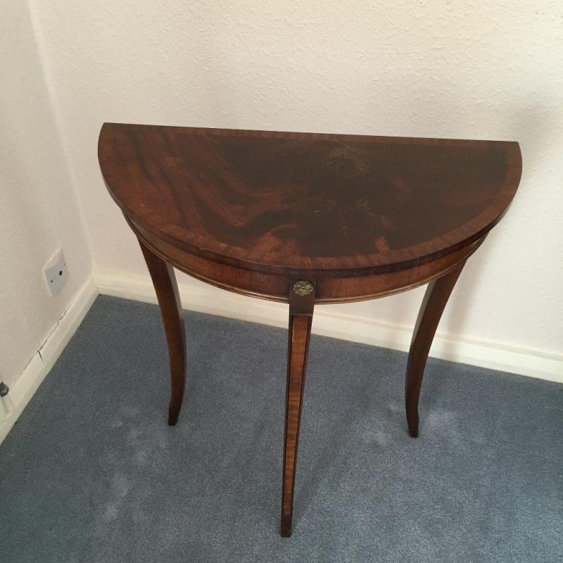Small dark wood Hall Table