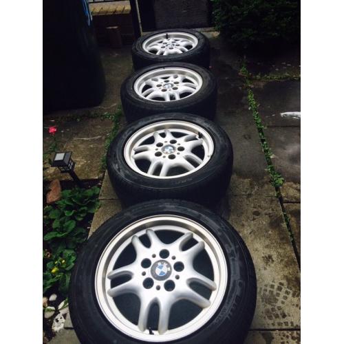 Original BMW 16" alloys with good tyres!!