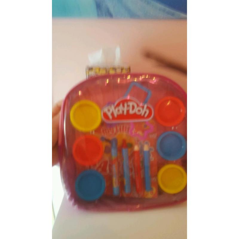 Brand new play doh back pack