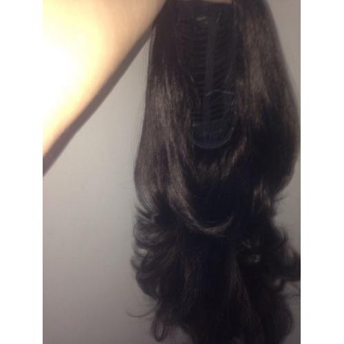 Brown hair piece