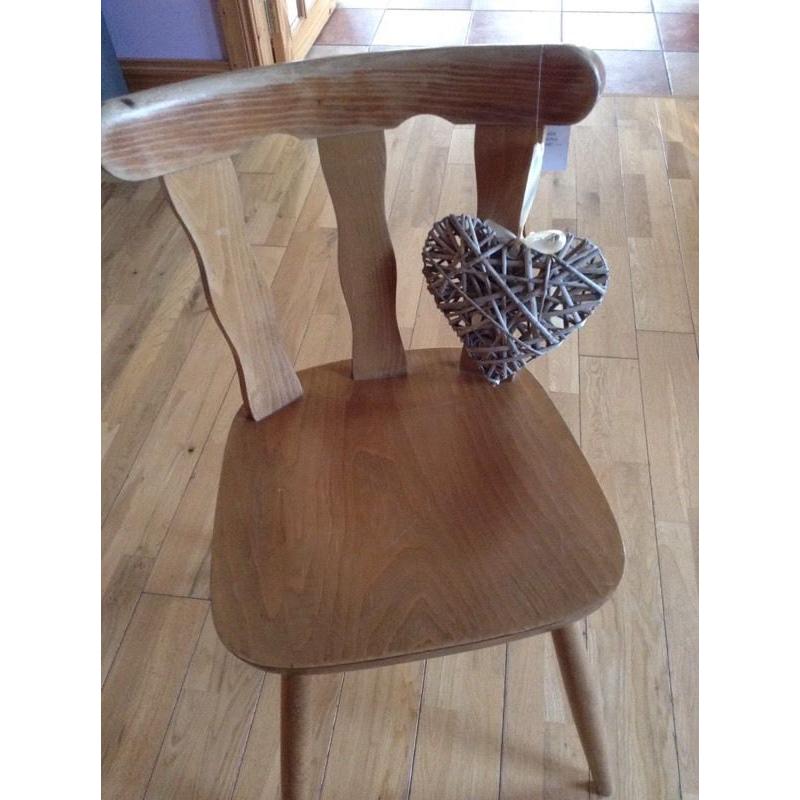 Three Bargain price solid wood chairs