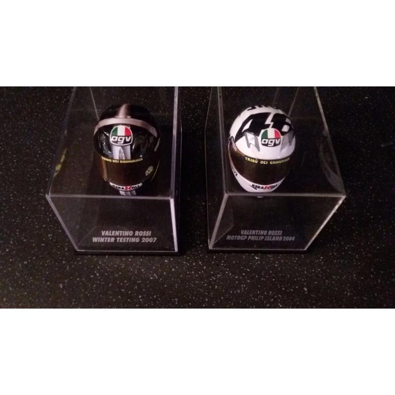 Valentino rossi minature helmets