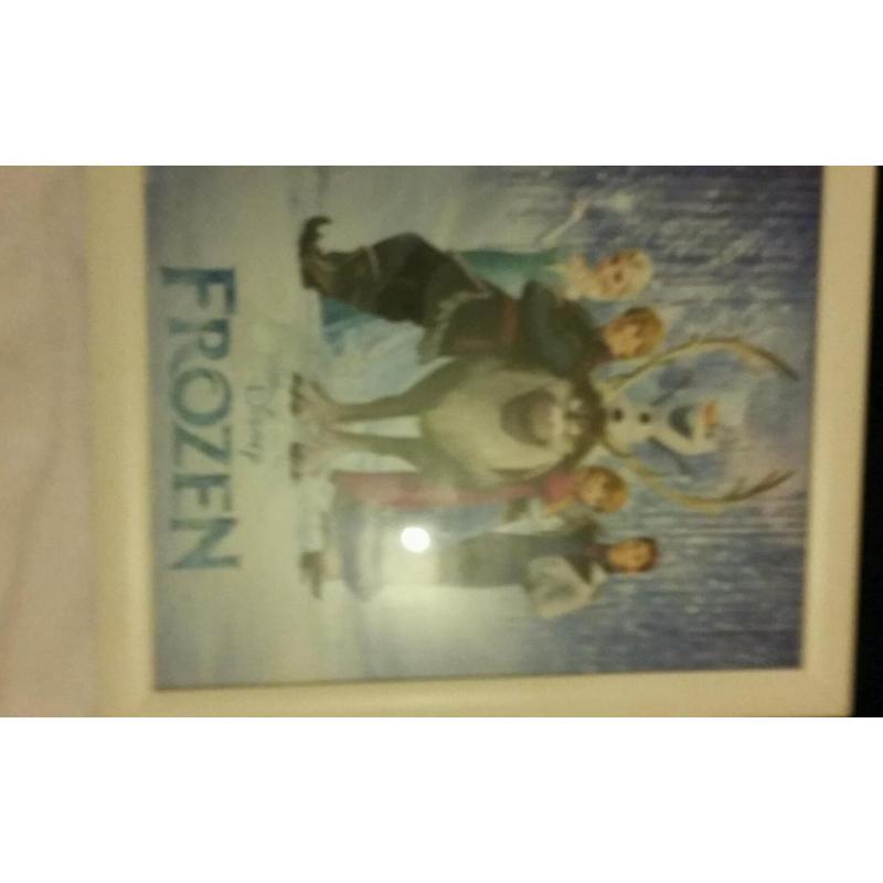 frozen framed wall picture /wall clock