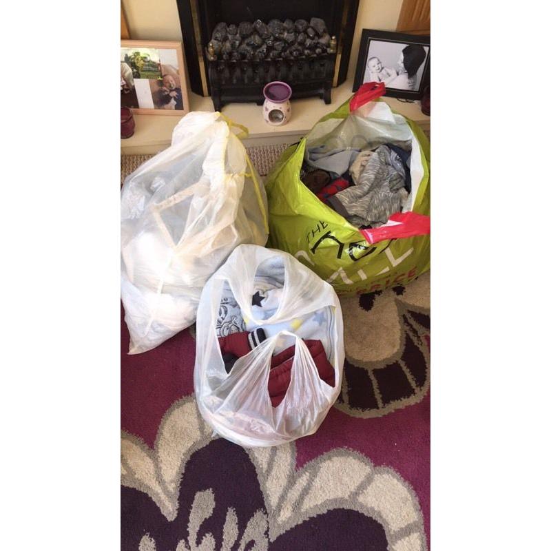 3 big bags of boys clothes