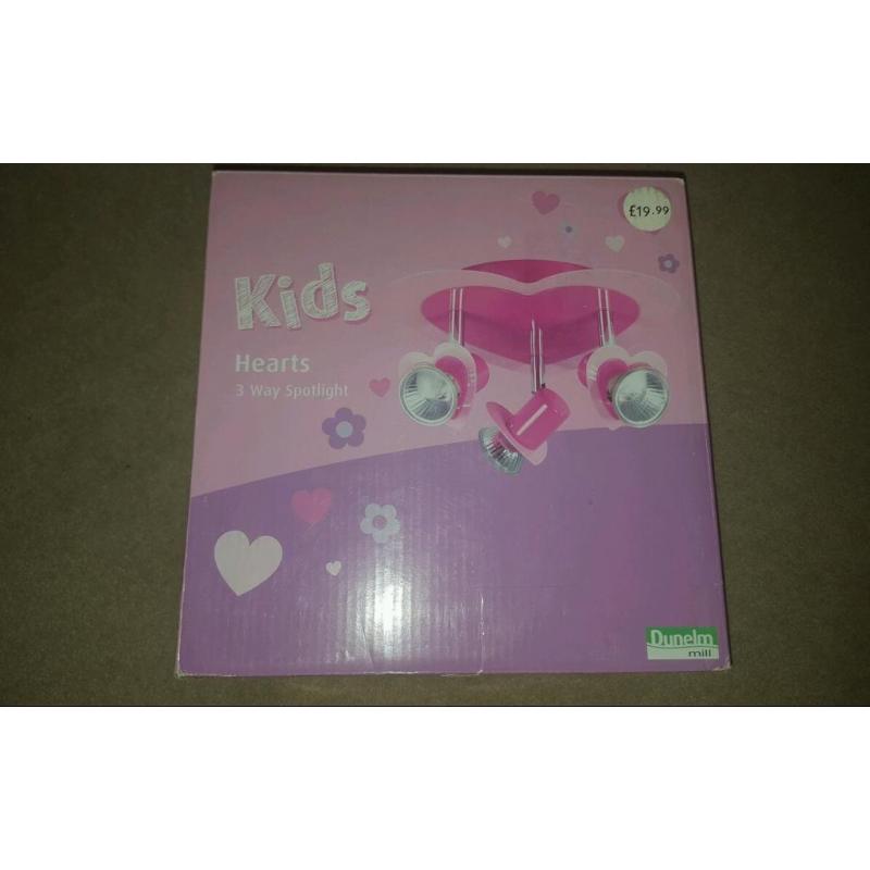 Girls pink light brand new in box