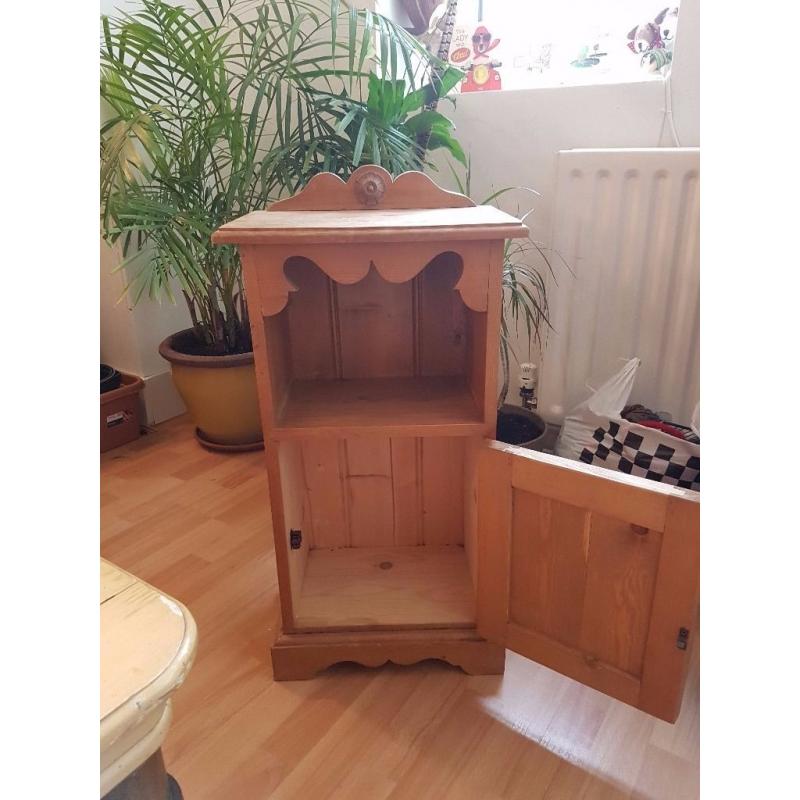 Wooden cabinet with cupboard