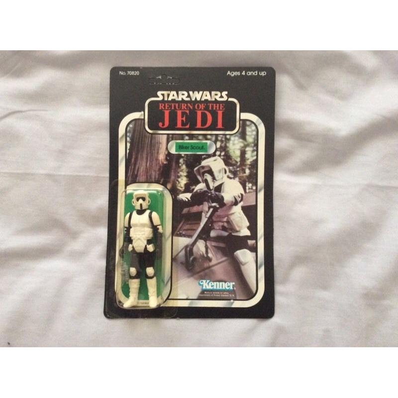 ORIGINAL STAR WARS ROTJ BIKER SCOUT *MINT*