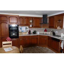 Electric double oven and Ceramic Hob and Hood fan