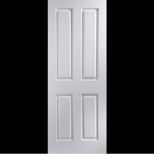 4 Panel Primed Woodgrain Internal Fire Door, (H)2040mm (W)826mm