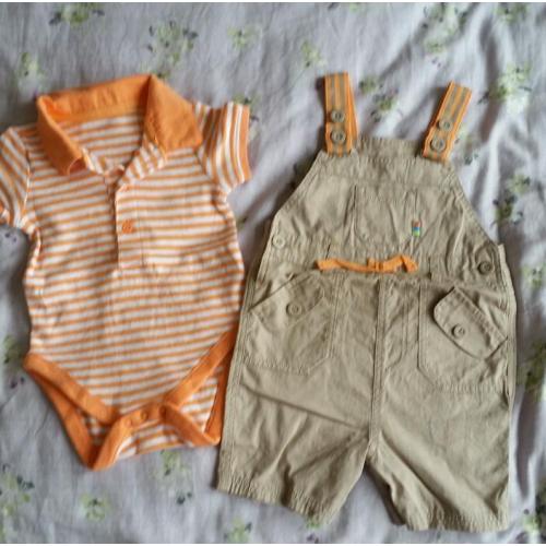 Boys short dungarees