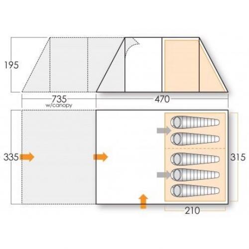 Vango Icarus 500 tent bundle
