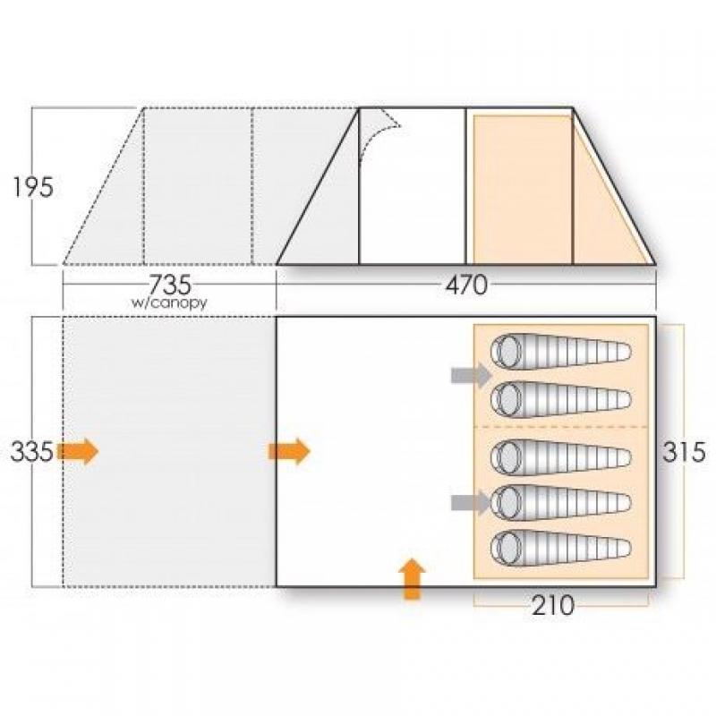 Vango Icarus 500 tent bundle