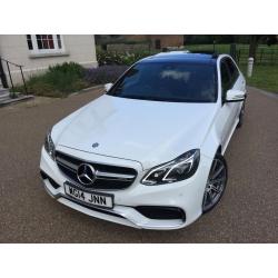 MERCEDES E63 5.5 Bi-Turbo *FSH, HPI CLR, VGC, VAT Qualifying, Panoramic Roof, White, Sports Saloon