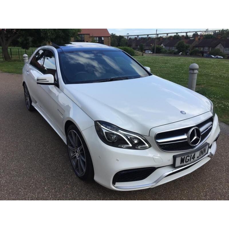 MERCEDES E63 5.5 Bi-Turbo *FSH, HPI CLR, VGC, VAT Qualifying, Panoramic Roof, White, Sports Saloon