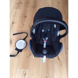 Maxi-Cosi Cabriofix Infant Car Seat and Easyfix Base, including Diono Easy View Mirror