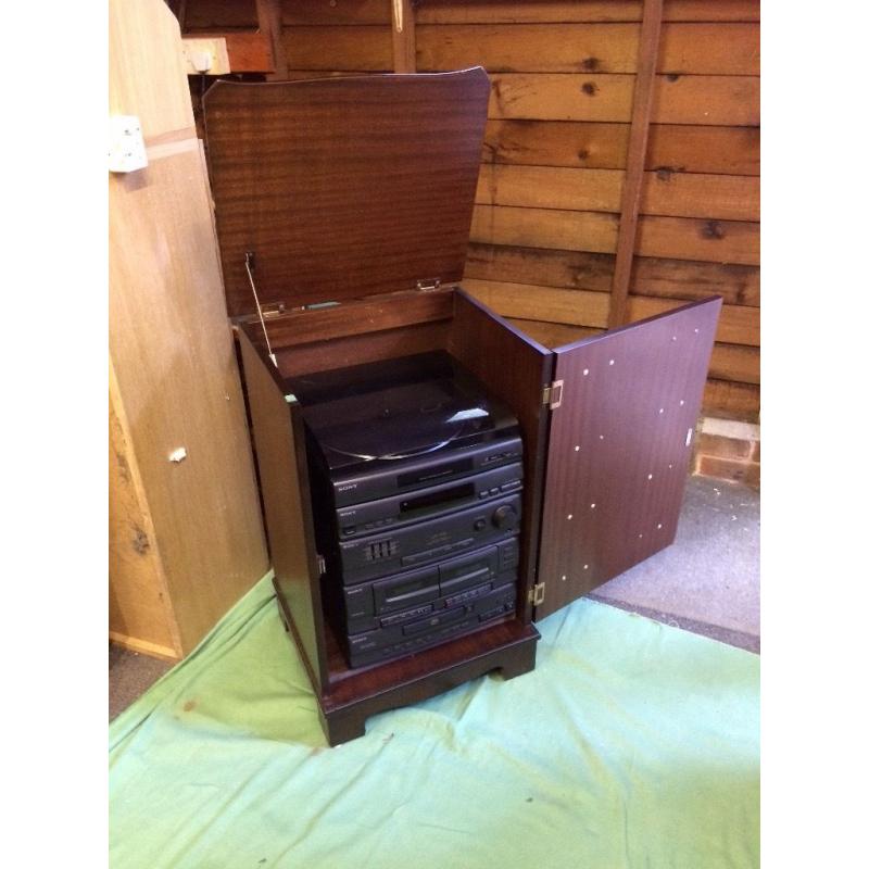 SONY Automatic Stereo Tutntable System & Cabinet