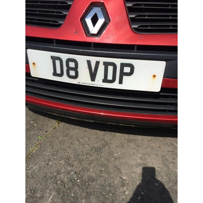 Private number plateD8VDP for David P