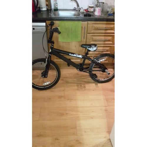 Black zinc bmx stunt bike