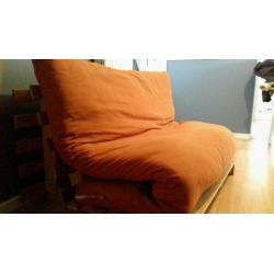 Orange futon for sale
