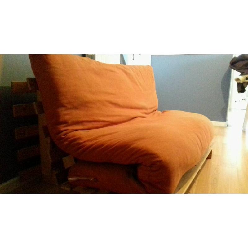 Orange futon for sale