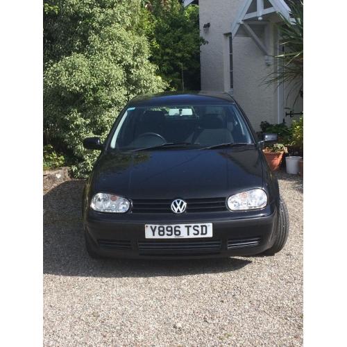VW Golf 1.9 SDI 2001 diesel 5 door manual gearbox, black, 124,000 miles
